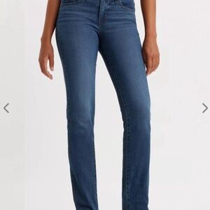 Levi's Women's Straight Leg Jeans in Deep Blue